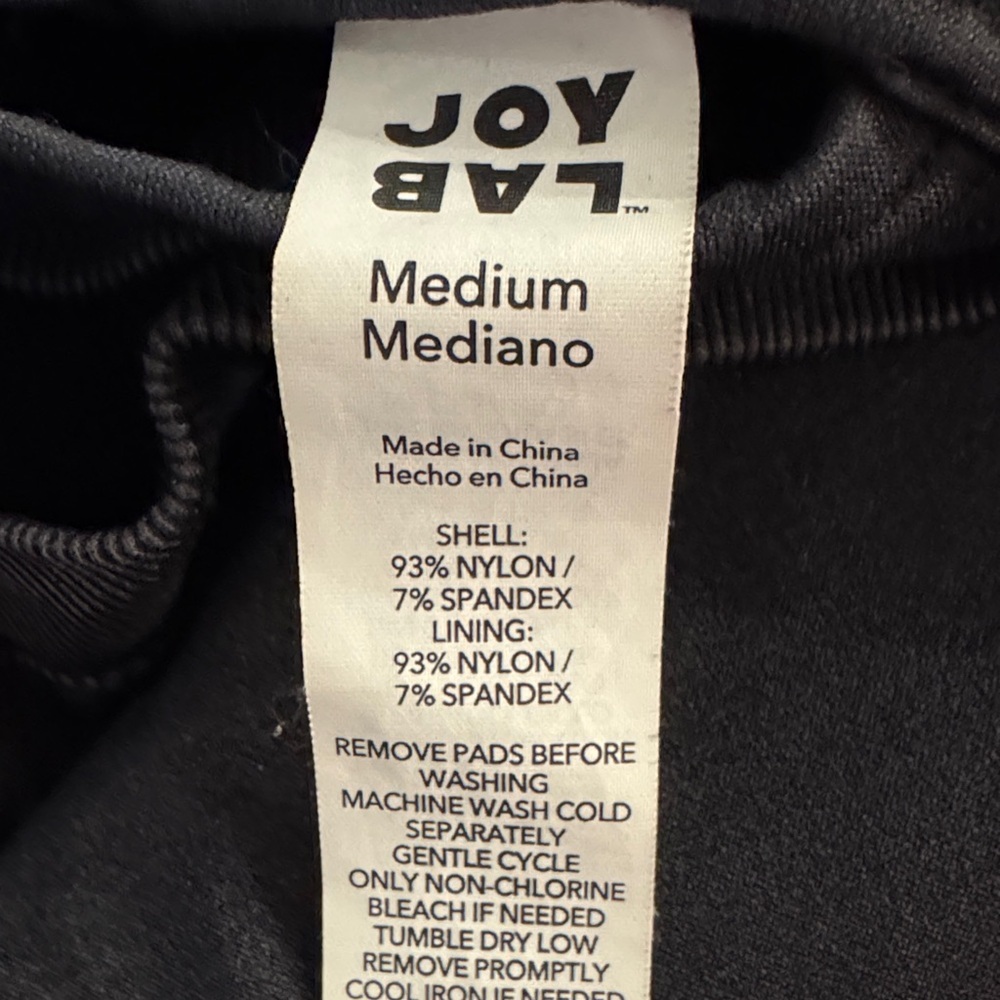 JoyLab Black Ribbed Bodysuit - Picture 2 of 6